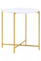 Trosa White and Gold Side Table