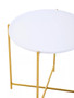 Trosa White and Gold Side Table