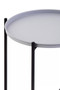 Trosa Side Table with Round Grey Top