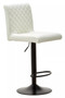 Baina High Back White Leather Effect Bar Chair