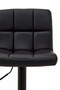 Baina Black Faux Leather Bar Chair