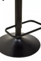 Baina Black Faux Leather Bar Chair