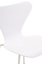 Laila White Seat And Silver Chrome Legs Dining Chair