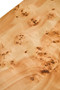 Mota Burl Wood Design Curved Coffee Table