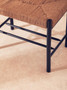 Bandar Natural Rope and Black Wood Small Bench