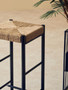 Bandar Natural Rope and Black Wood Bar Stool