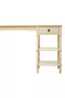 Heritage Ivory Desk with Drawer and Shelves