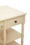 Heritage Ivory Desk with Drawer and Shelves