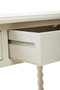 Heritage Two Drawer Ivory Wooden Desk