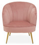Yolanda Pink Velvet Chair