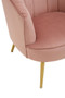 Yolanda Pink Velvet Chair