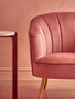 Yolanda Pink Velvet Chair