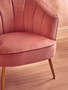 Yolanda Pink Velvet Chair