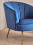 Yolanda Midnight Velvet Chair