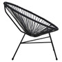 Miami Black Rattan 3 Piece Patio Set