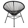 Miami Black Rattan 3 Piece Patio Set