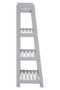 Chester Grey Wood Four Tier Shelf Unit