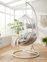 Goa White Rattan Effect Hanging Chair