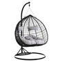 Goa Double Black Hanging Chair With Round Base