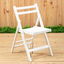 Beauport White Wood Folding Chair