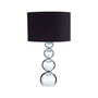 Cameo Touch Black Fabric Shade Table Lamp