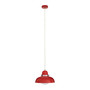 Jasper Red and Chrome Pendant Light