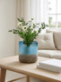Chiara Small Blue Sand Effect Vase
