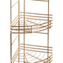 5 Tier Gold Finish Corner Storage Rack