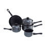 5pc Dark Silver Cookware Set