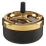 Small Gold / Matte Black Spinning Ashtray