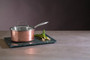 Minerva Copper Finish Large 20 cm Hammered Saucepan with Lid
