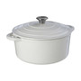 Hygge Large White Cast Iron Casserole Dish
