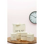 5 Pc Cream Finish Storage Set