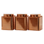Chai Set of 3 Copper Finish Storage Canisters