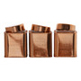 Chai Set of 3 Copper Finish Storage Canisters