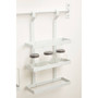 Sorello White Iron Three Level Hanging Rack