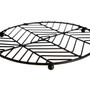 Vertex Black Powder Coat Round Trivet