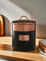 Prescott Charcoal And Copper Bread Bin