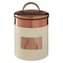 Prescott Cream / Copper Biscuit Canister