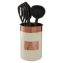 Prescott Cream / Copper Utensil Holder