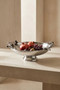Miressa Low Silver Grapes Fruit Bowl