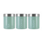 Pistachio Enamel Liberty Canisters - Set of 3