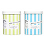 "Add one more please" Blue Sugar Canister "Add one more please" Blue Sugar Canister