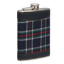 Blue Tartan Hip Flask