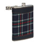 Blue Tartan Hip Flask