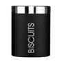 Black Enamel Biscuit Canister