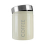 Cream Enamel Coffee Canister
