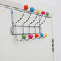 Over Door Multi Colour Plastic Balls 10 hook Hanger