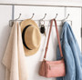 Chic Ten Hook Over Door Chrome Hanger