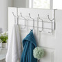 Chic Ten Hook Over Door Chrome Hanger